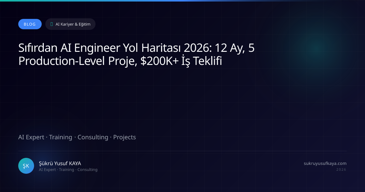 From Zero to AI Engineer in 2026: 12 Months, 5 Production-Level Projects, $200K+ Job Offer