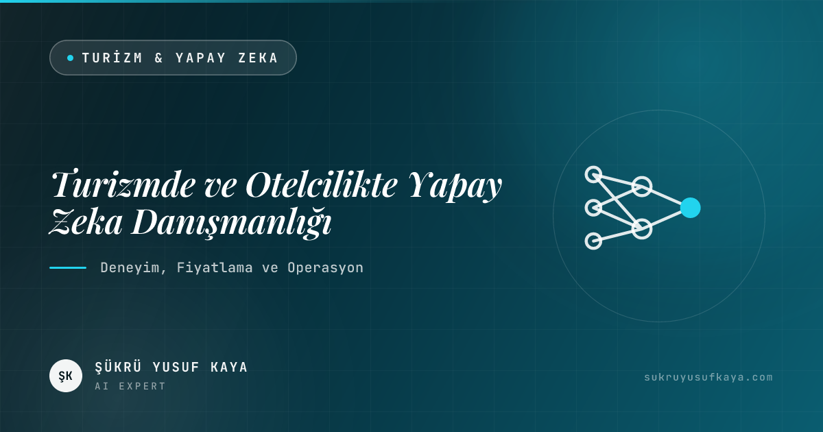 Turizmde ve Otelcilikte Yapay Zeka Danışmanlığı: Deneyim, Fiyatlama ve Operasyon